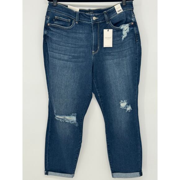 Judy Blue Denim - Judy Blue High Rise Destroyed Boyfriend Jeans Women Size 18W